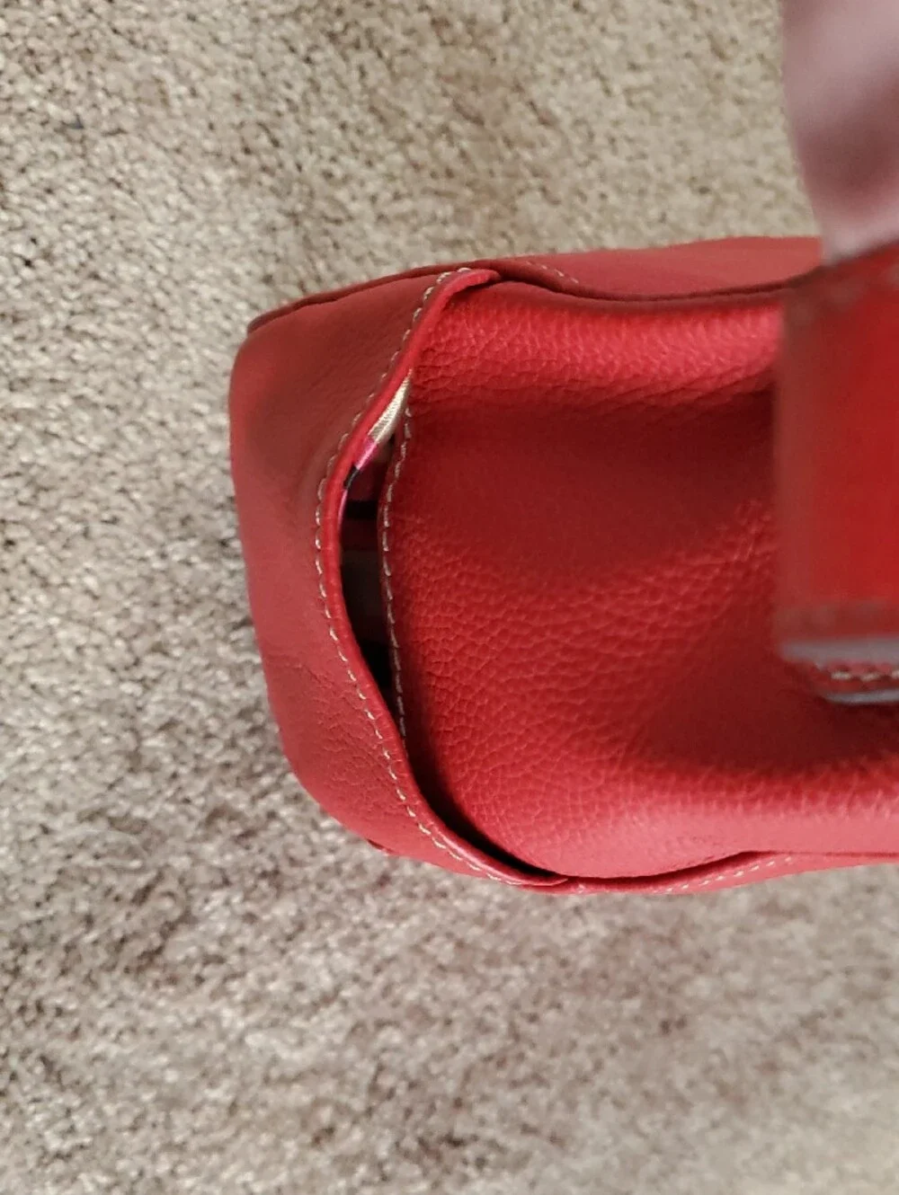 BRAND NEW!!  Tignanello Vibrant Red Leather Shoulder Bag